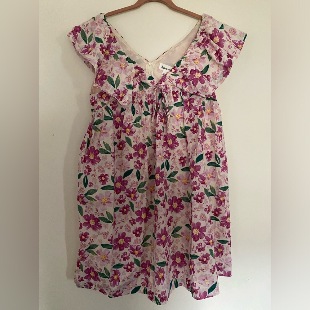 Floral dress size large